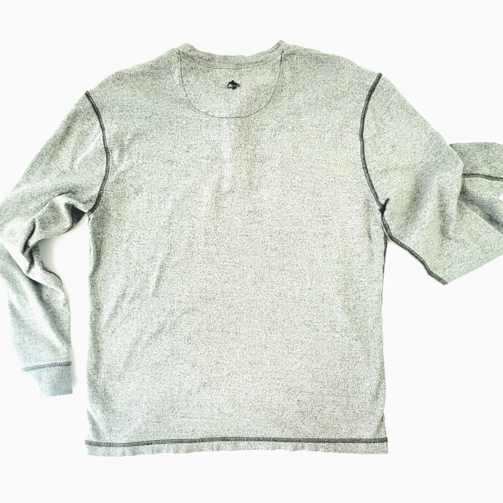 Ocean + Coast Long Sleeve Henley 100% Cotton Small Army Green - Picture 5 of 11